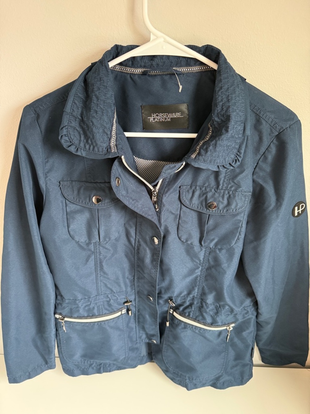 HORESWARE PLATINUM BELLA waterproof Navy Utility Jacket for Women - M